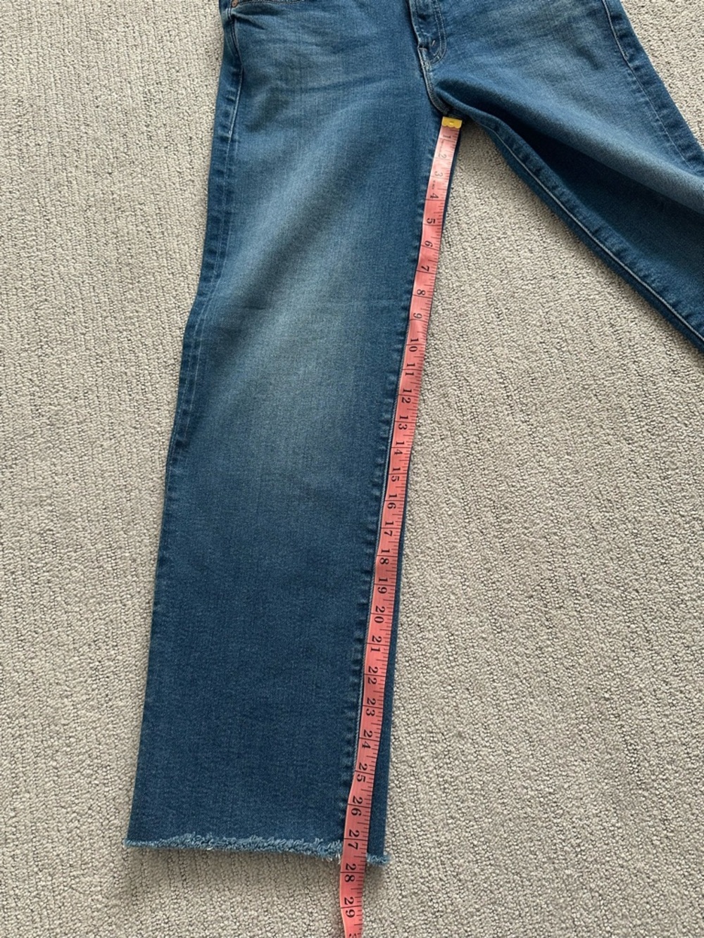 MOTHER The Mid Rise Rambler Zip Ankle Fray, in “Dugout Doobies,” size 26 - Picture 12 of 12